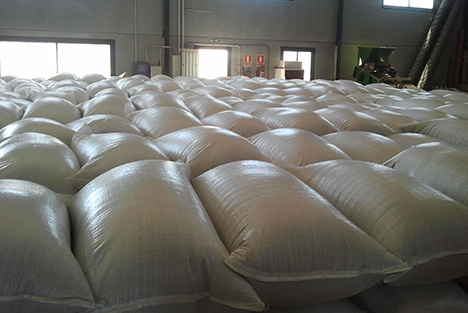 Entrega en sacos de anis y cilantro en grano